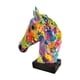 thumbnail image 1 of Busto de Estatua de cabeza de caballo Perfecl figura de resina regalo para amantes escultura de animal Estilo D, 1 of 8