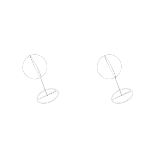 Injueey Ball Hat Stand Hat Rack Wig Display Storage Metal Stand Holder Type2