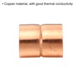 thumbnail image 4 of Unique Bargains 0.71 Inch (18mm) ID Straight Copper Coupling Sweat End Welding Joint Pipe Fitting 4 Pack, 4 of 4