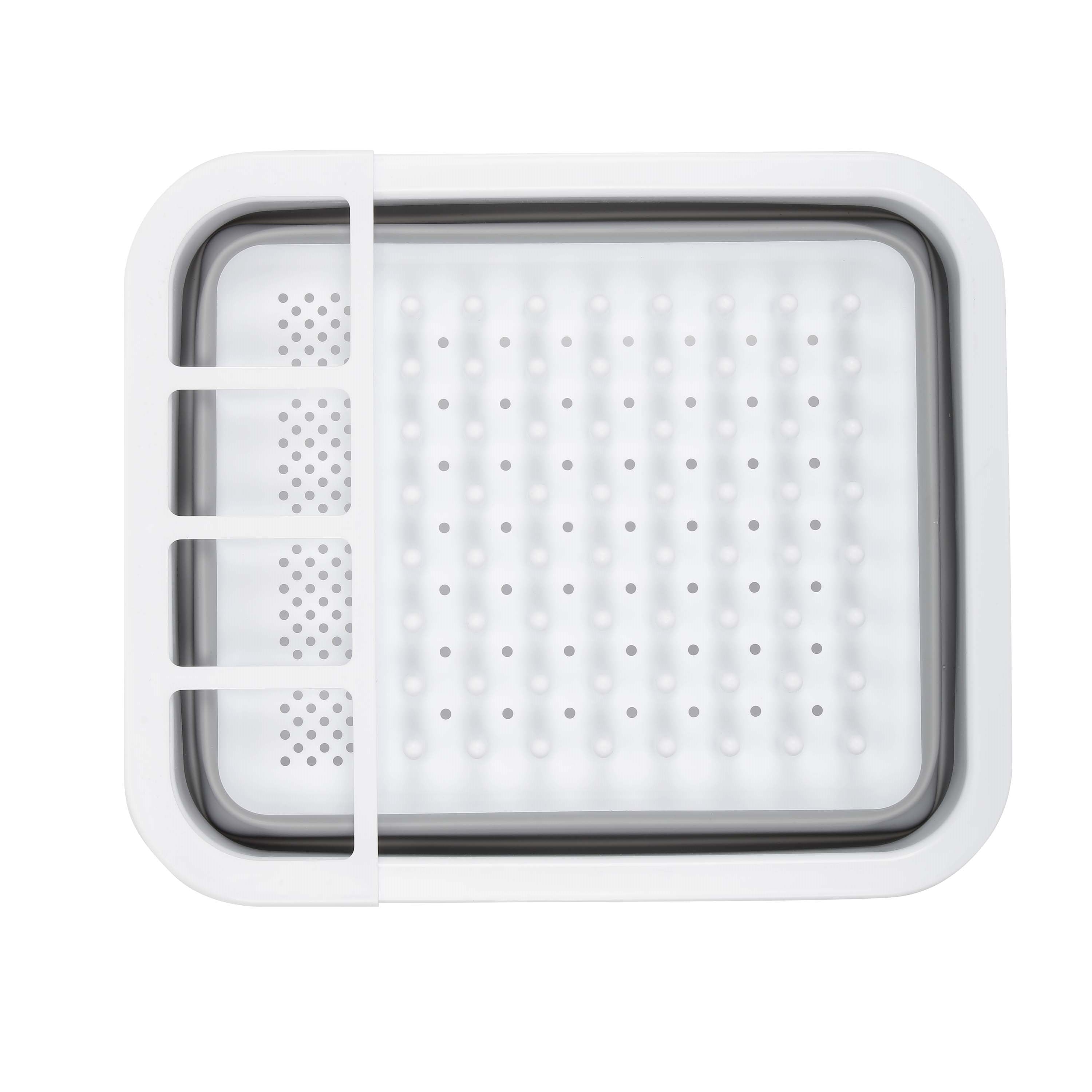 Auto-Drive, RV Collapsible Dish Drainer with Built-in-Utensil Organizer, Thermoplastic rubber