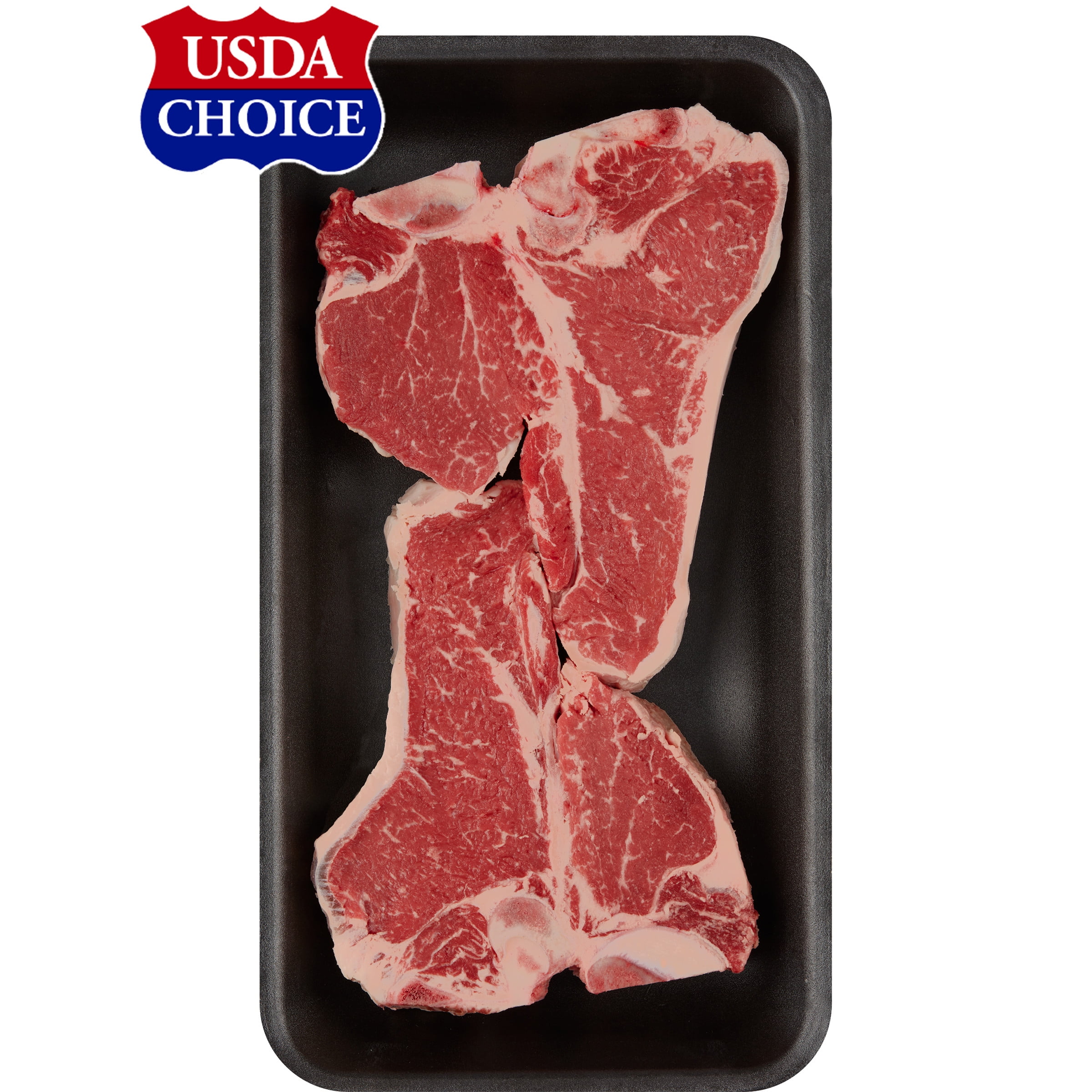 Beef Choice Angus T-Bone Steak Family Pack, 2.4 - 3.16 lb Tray ...