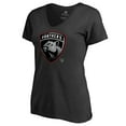thumbnail image 2 of Women's Black Florida Panthers Core Smoke V-Neck T-Shirt, 2 of 3