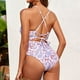 thumbnail image 4 of Bikini Mujer Traje de Baño Traje de Baño Estampado de Moda Para Mujer, Color Sólido, Traje de Baño de Playa Cómodo Para El Verano, 4 of 5