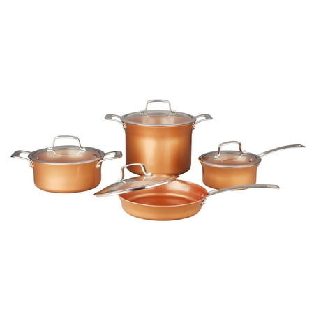 CONCORD 8 Piece Ceramic Coated -Copper- Cookware 2017 BESTSELLER (Induction (Best Ceramic Coated Non Stick Cookware)
