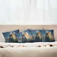 thumbnail image 4 of Ambesonne Fantasy Throw Pillow Cover 4 Pack, Moon Halloween Queen, 16", Blue Yellow, 4 of 5
