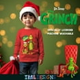 thumbnail image 4 of Dr. Seuss The Grinch - Grinch and Max Boy's Christmas T-Shirt - Crewneck Pullover Long Sleeve Holiday Tee for Kids (Sizes 4-20), 4 of 5