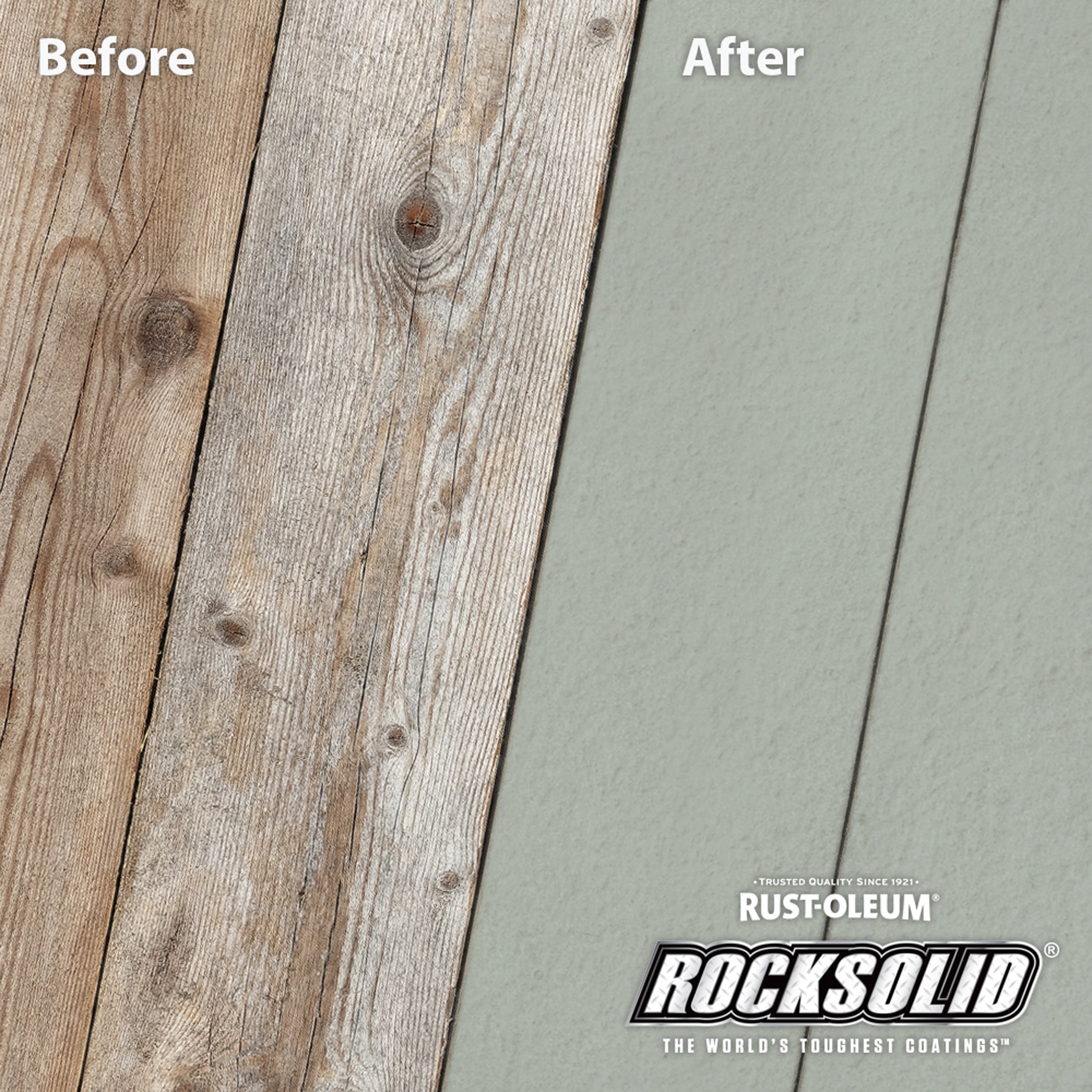 Gainsboro, Rust-Oleum RockSolid 2X Solid Exterior Wood Deck Stain-319756T, Gallon