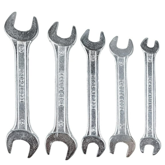 ARTESIA TOOL 5 Piece Set Double Open Ended Spanner Wrenches 10 Sizes From 6mm to 15mm Storage Case Included Must Have Tool To Any Home & Work Tool Kits