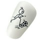 thumbnail image 3 of 1 par de protectores Mini Shin Tiny Shin Pads Protector de pierna de fútbol (8x5cm) blanco, 3 of 8