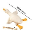 thumbnail image 2 of Dog Toys for Large Dogs - White Realistic Duck Squeaky Plush Chew Toy for Aggressive Chewers, Interactive Pet Toys for Puppies, Senior Dogs & Indoor Play, 2 of 9