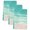 Turquoise, variant on Navy Blue Coastal Kitchen Towels Set of 4, Waves Summer Beach Ocean Sea Absorbent Dish Towels for Kitchen, Microfiber Hand Towel, Quick Drying Tea Towel for Cleaning Decorative Dishcloths