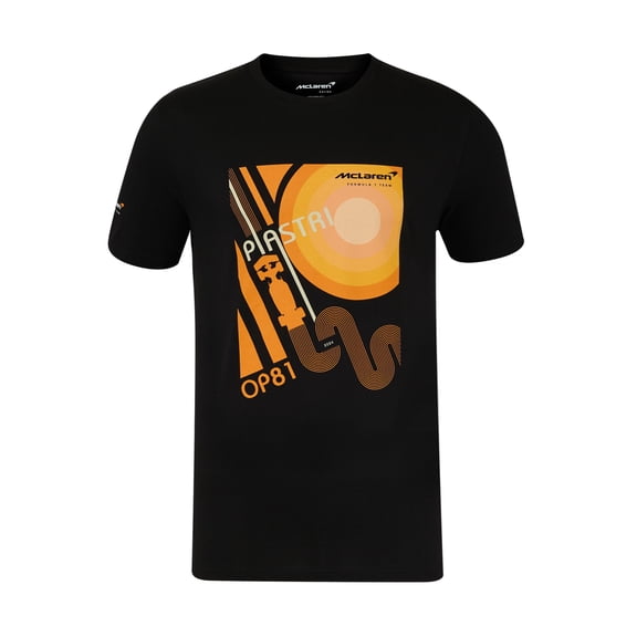 McLaren F1 Oscar Piastri Team Track T-Shirt - Caviar Black