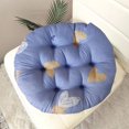 thumbnail image 5 of Foqnuq Solid Color Chair Cushion | Thickened Soft Filled Seat Pad | Round Patio Cushion | Cozy Kitchen Dining Chair Cushion - Blue, 40x40cm/45x45cm, 5 of 6