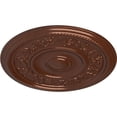 thumbnail image 3 of Ekena Millwork 16 1/8"OD x 3/4"P Tyrone Ceiling Medallion (Fits Canopies up to 6 3/4"), Hand-Painted Copper Penny, 3 of 6