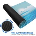 thumbnail image 6 of Elevate Your Gaming with this Japanese Blue and White Wave Mouse Pad - XL Size, Non-Slip Rubber Base, Stitched Edges for Durability, 31.5 X 11.8 Inch, 6 of 7