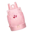thumbnail image 2 of Bolsa de ballet, bolsa de baile, mochila duradera con encaje, mochila para niños, bolsa para zapatos de baile, bolsa de ballet para niña, para cumplea bordado rosa, 2 of 8