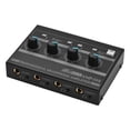 thumbnail image 1 of AMP-14 4-Channel Headphone Amplifier Compact Stereo Headphone Amp with RCA/6.35mm/3.5mm Input Control, 1 of 7