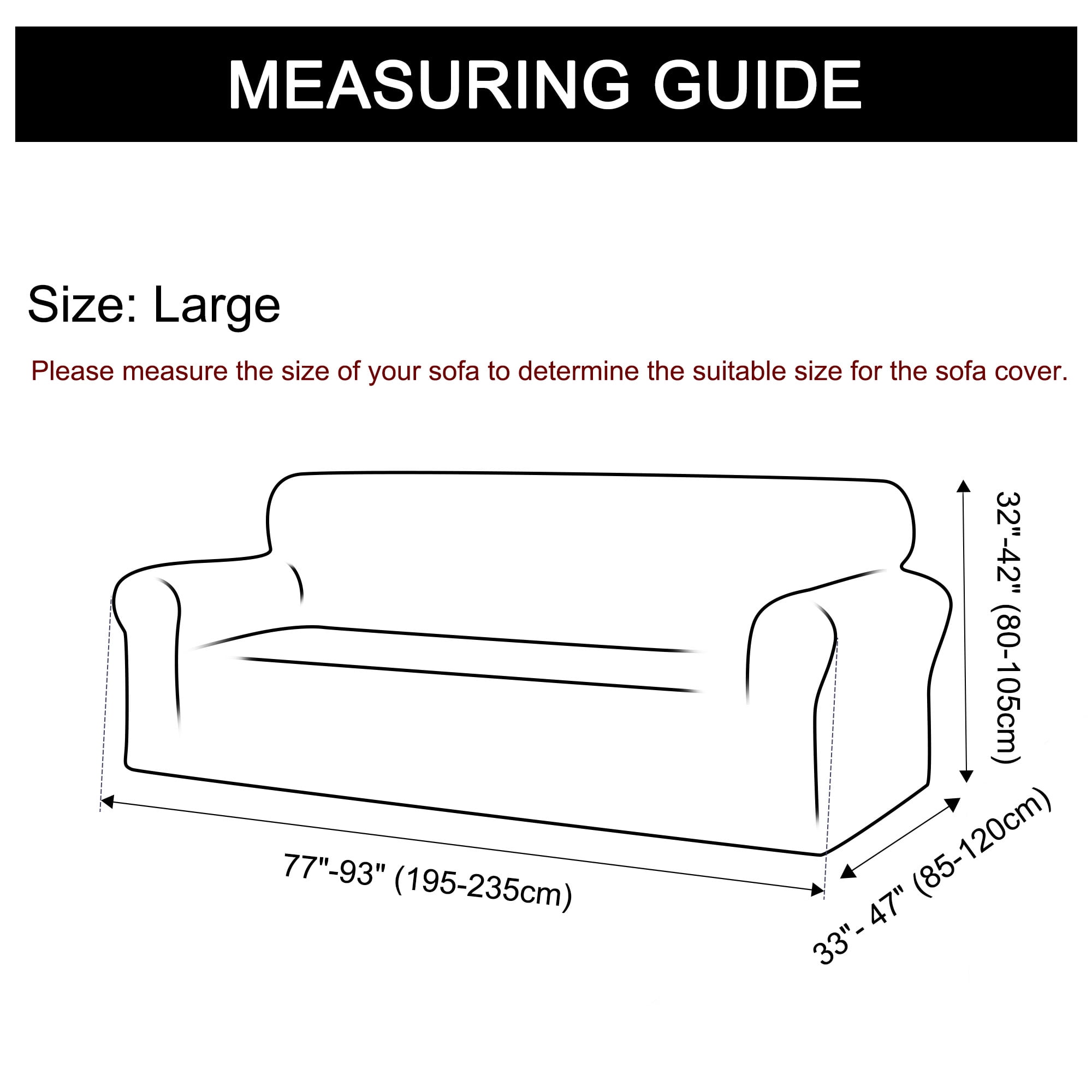 Unique Bargains Solid 1/2/3 Seater Sofa Cover Stretch Couch Slipcover Chocolate Sofa