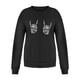 thumbnail image 4 of Pntutb Mujeres Moda Casual Estampado Cuello Redondo Suelto Manga Larga Tops Cortos Blusa Sin Capucha Sudaderas Pntutb Pntutb-353, 4 of 8