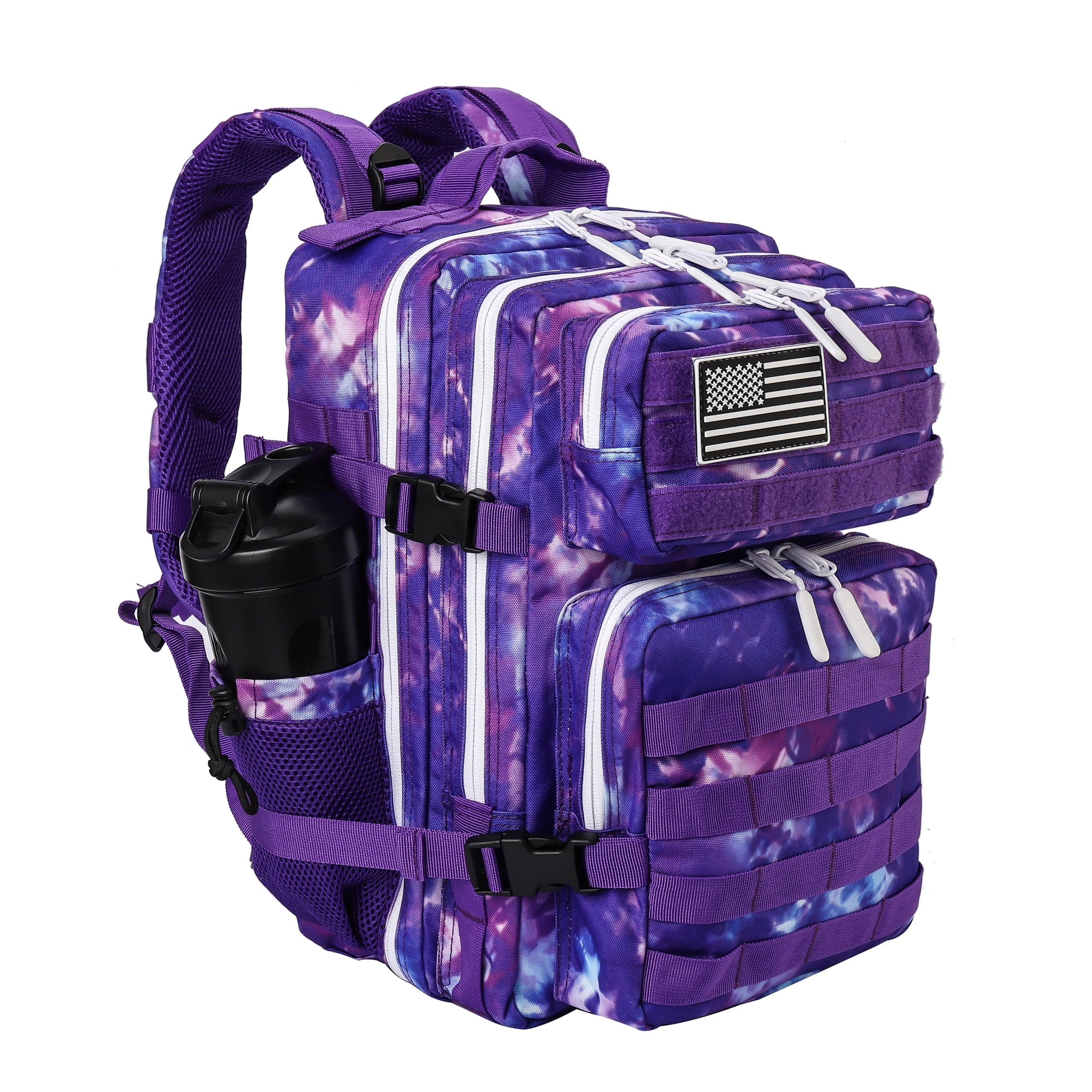 Military Style Tactical Backpack Large Multi Function Backpack 6.6gal Assault Pack With Dual Cup Holders Multi pocket Large Capacity Rucksack For Camping Hiking Travelling Trekking Walmart