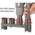 thumbnail image 4 of Fullclean Detachable Mount Holder for Dyson V8 V7 V10 V11 Absolute Animal Trigger Motorhead Attachments with Expansion Screws Wall Mount Organizer Accessory Tools, 4 of 6