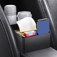 thumbnail image 3 of Ovzne Terrace Storage Box Card Storage Box Car Armrest With Cup Storage Box, Multifunctional Car Seat Storage Box Tissue Phone Key, Car Center Console Foldable Storage Box Water Cup Thickened Storage, 3 of 6