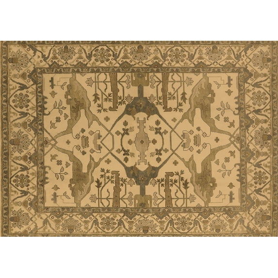 Ahgly Company Indoor Rectangle Oriental Brown Traditional Area Rugs, 4' x 6'