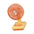 thumbnail image 1 of Ventilador de mano, ventilador personal, ventilador de pestañas silencioso para maquillaje, ventilador portátil, ventilador de escritorio para viajes, Amarillo naranja, 1 of 8