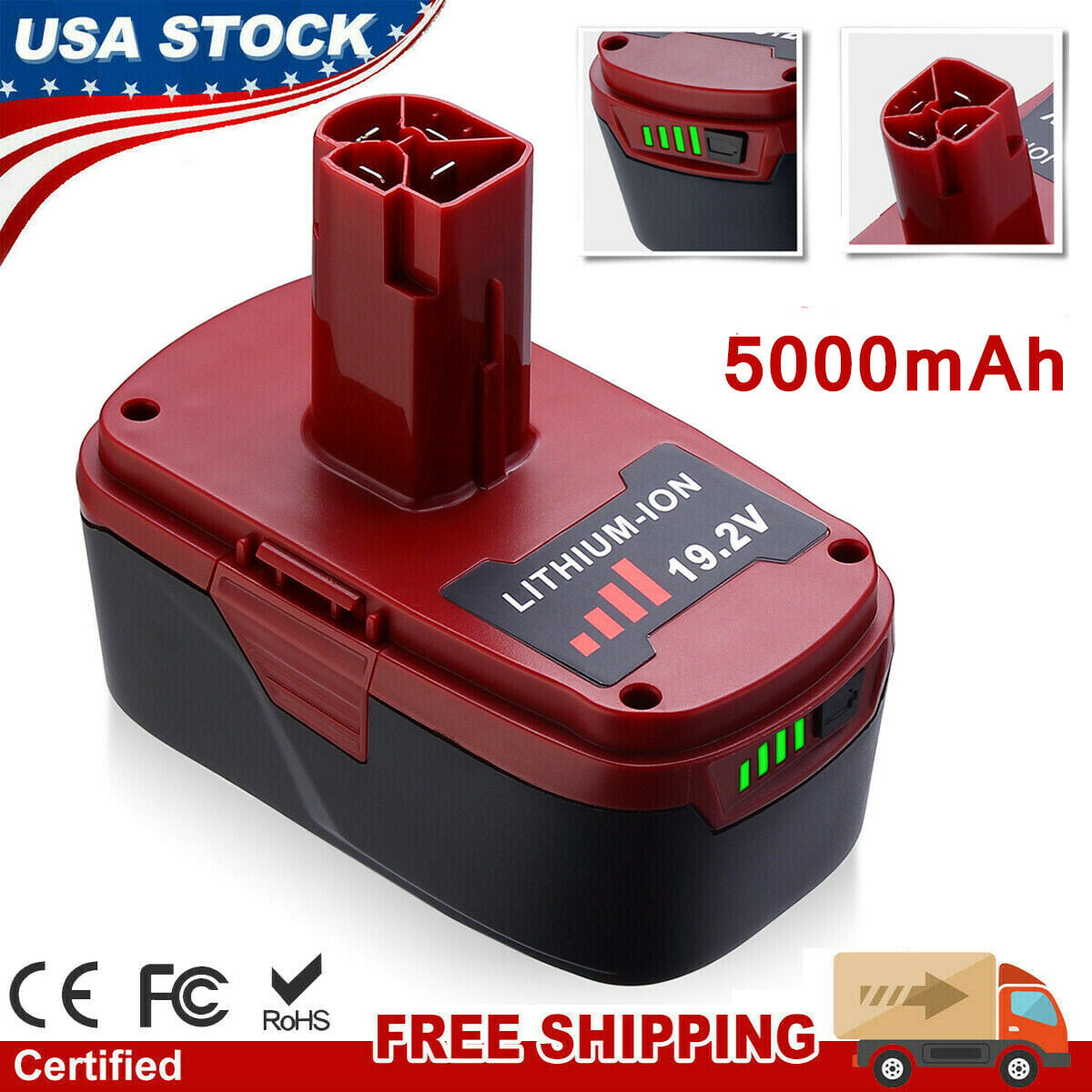 3.0Ah 19.2 Volt For Craftsman C3 Lithium-Ion XCP Battery 11375 130279005 PP2030 