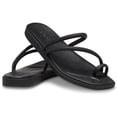 thumbnail image 1 of Sandalia Crocs Miami con lazo en el dedo, negra, talla 7 M, 1 of 6