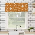 thumbnail image 4 of It‘s Fall Valances for Windows Y’all Pumpkin Maple Leaf Orange Fall Rod Pocket Curtain Valance Window Treatment Short Curtains for Kitchen Living Room, 60"x18", 4 of 5