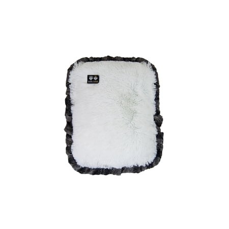 Bessie and Barnie Mesh Deluxe Snow White / Arctic Seal (Ruffles) Pet Dog Durable Crate Pad