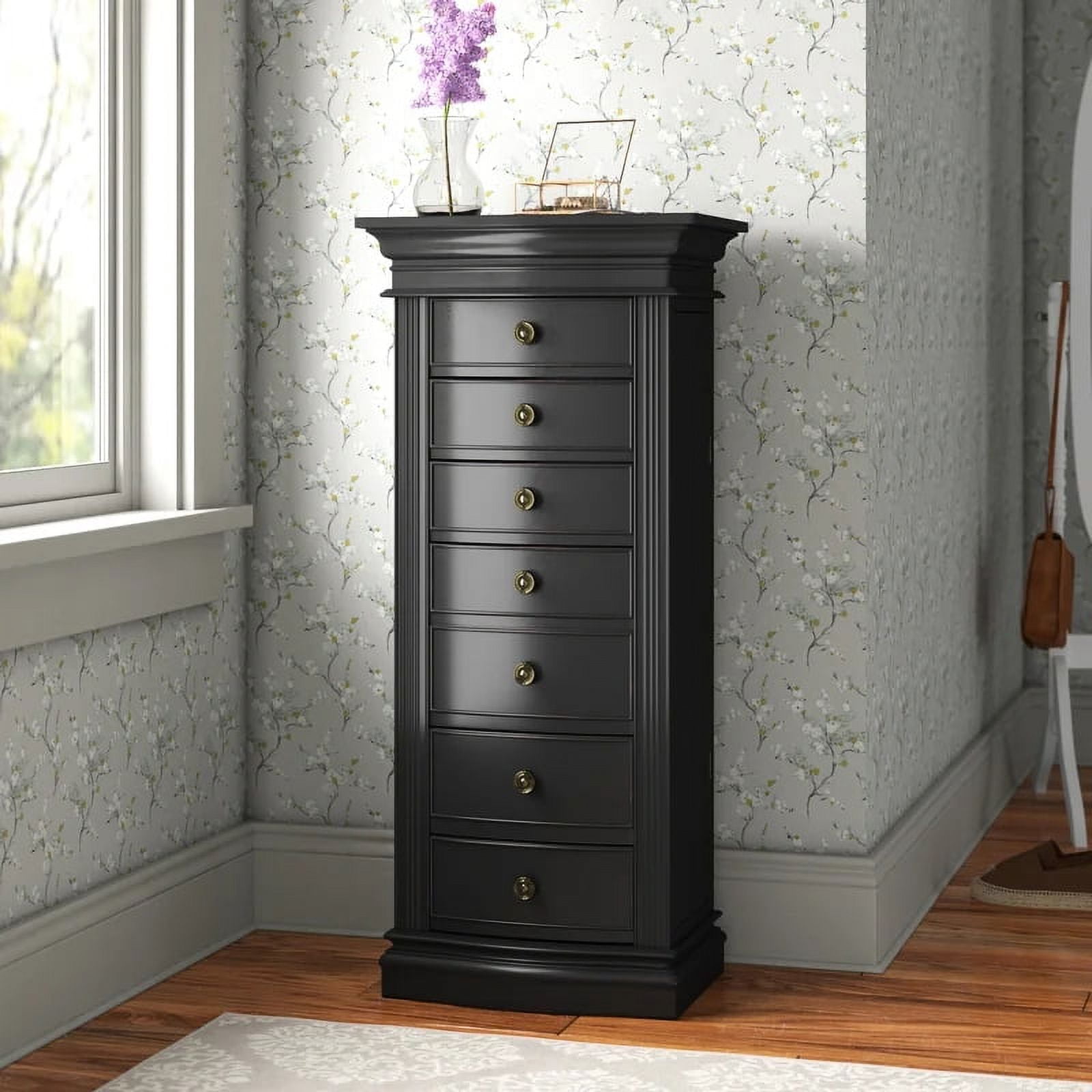 Hives & Honey Landry Black Jewelry Storage Armoire