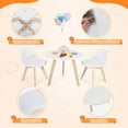 thumbnail image 4 of Giantex 3 Pcs Kids Table and Chair Set, Wood Activity Set w/Cushioned Seats, Child-Sized Furniture for Toddlers, 4 of 6