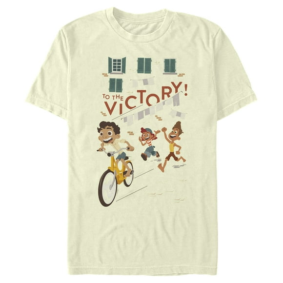 Men's Luca To the Victory  T-Shirt - Beige - Medium