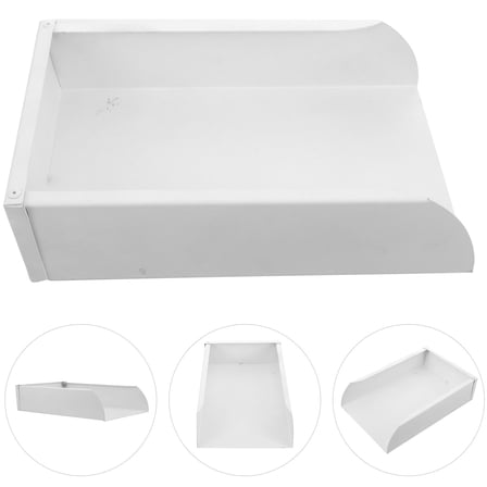 KALLORY Stylish White Aluminum Gutter Downspout Extension for Pipe and Building Foundation Protection