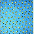 thumbnail image 2 of 1 Fat Quarter - Peanuts Mini Woodstock on Blue Cotton Fabric - 18" x 21", 2 of 2