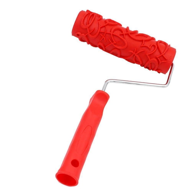 serony 7 inch Embossing Paint Hand Tool Creative Painting Painting Tool Painting Roller Painting Brush Hand Tool With Handle Wall Decor #15