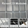 thumbnail image 3 of Thicker Upgrade Peel and Stick Backsplash Kitchen Bathroom Finger Mosaic Stick On Tile Self-adhesive Vinyl 12" x 12" DIY 3D Wall Decoration (set of 10), 3 of 7