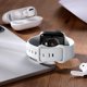 thumbnail image 2 of Blanco 2 piezas compatibles con Apple Watch Band 38 mm 40 mm 41 mm, pulseras de silicona de repuesto para iWatch Series 8 7 6 5 4 3 2 1 SE Ultra, 42 mm/44 mm/45 mm/49 mm-S/M, 2 of 5