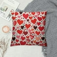 thumbnail image 2 of Heduofu Valentines Pillow Covers Red Pink Heart Decorative Cushion Cases Pillow Case Home Decor Cotton Square Pillowcase Inches for Couple,Mothers Day,Fathers Day White, 2 of 5