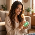 thumbnail image 4 of Squeeze Stress Ball Handmade Ice Moldable Slow Rising Fidget Toy Noisy Sensory Stress Relief Ball for Students Desk Office Green, 4 of 5
