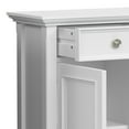 thumbnail image 6 of Simpli Home Amherst 36 inch Wide Solid Wood Transitional Storage Cabinet in White, 6 of 10
