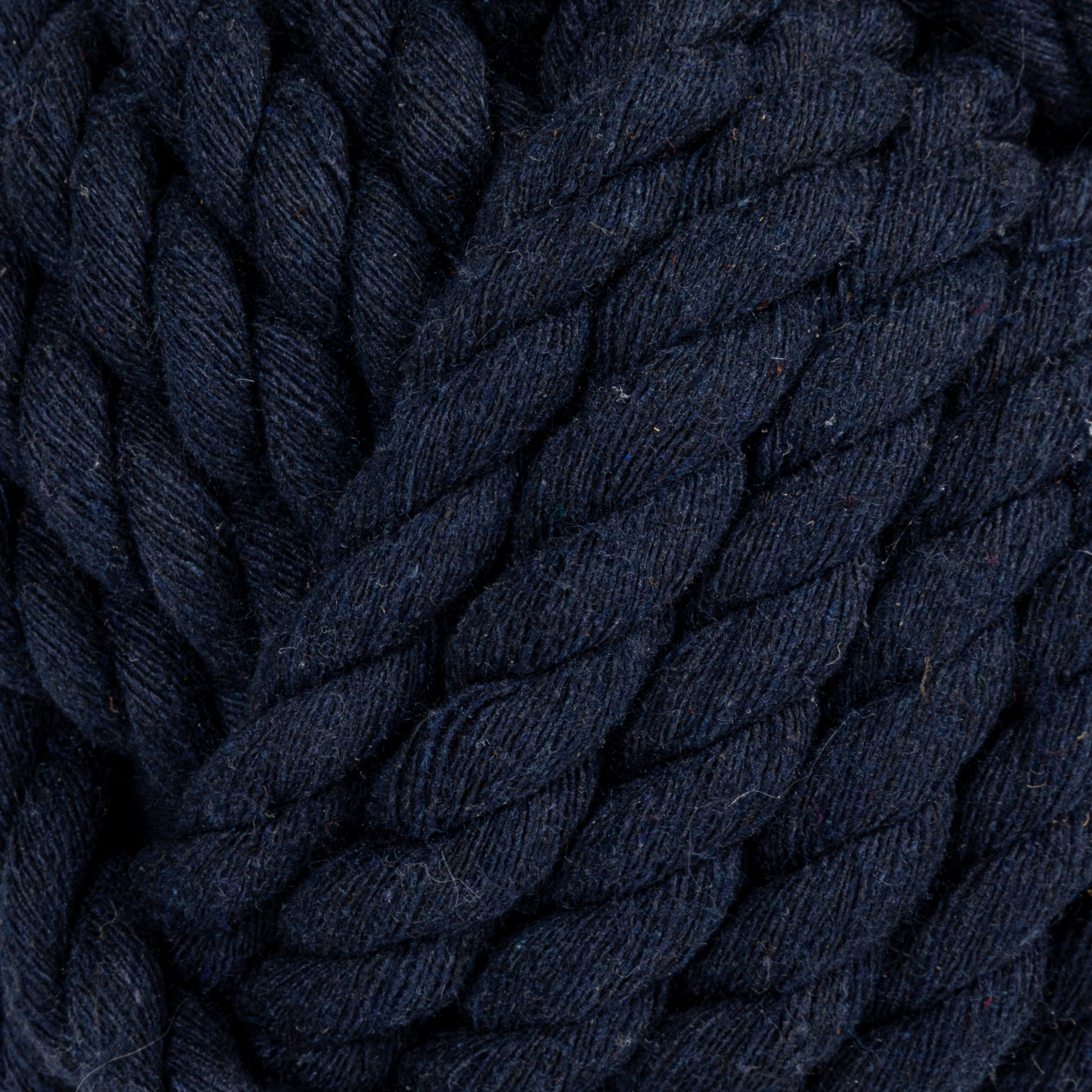 Creative Co-Op Nautical Rope Knot Decorative Cotton Door Stop, Navy Blue