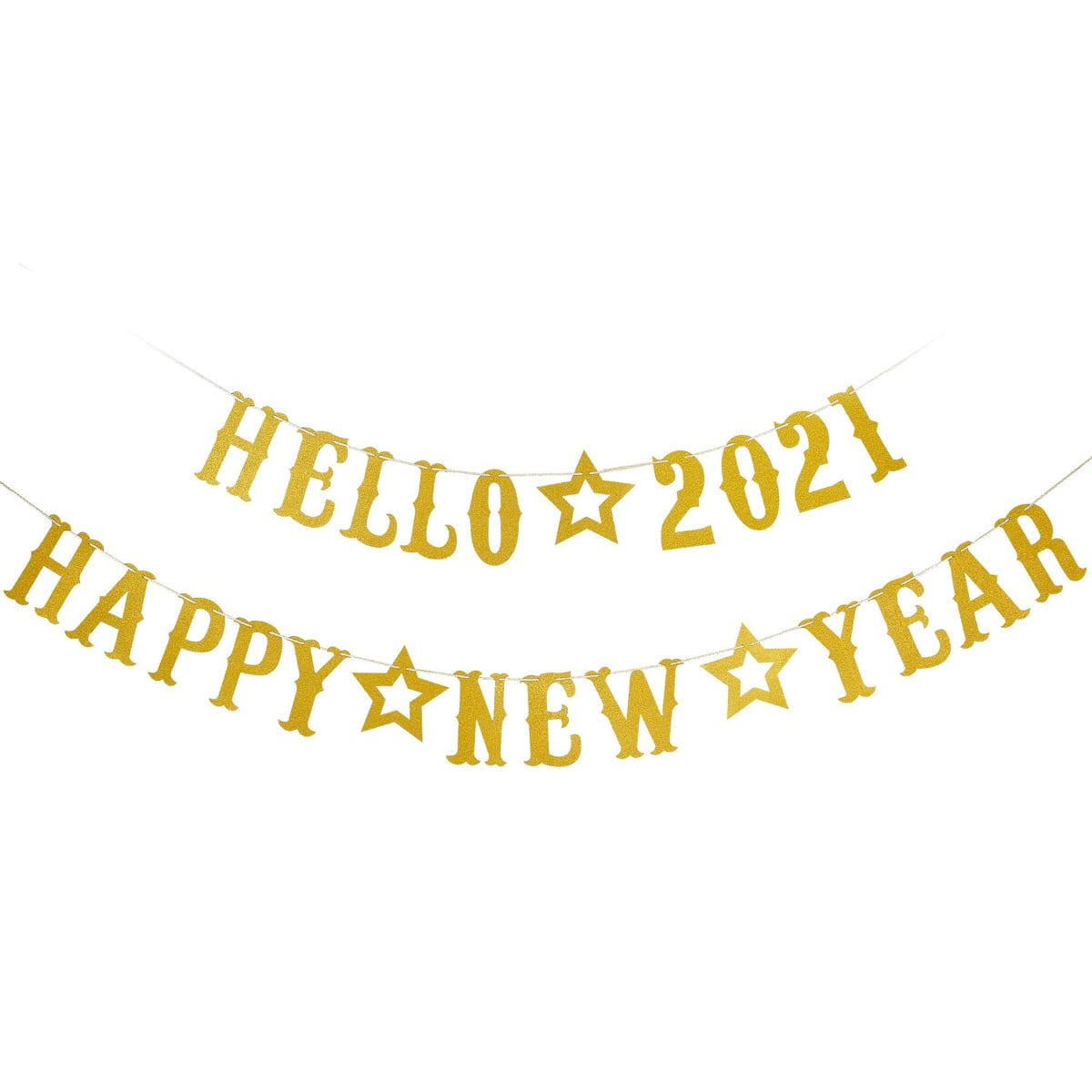 amscan Happy New Year Letter Banners Multipack 4 Ct | Party Decoration