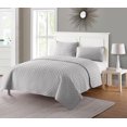 thumbnail image 5 of VCNY Home Nina Solid Basketweave Quilt Set, King, Grey, 5 of 5