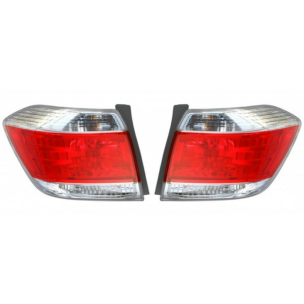 KarParts360 For 2011 2012 TOYOTA HIGHLANDER Tail Light Assembly Pair