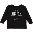 thumbnail image 3 of Inktastic It's Home- State of Indiana Outline Boys or Girls Long Sleeve Toddler T-Shirt, 3 of 5