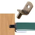 thumbnail image 2 of 6Mm Shelf Support Pins with Rubber Sleeve, Cabinet Shelf Holders Brackets for Glass Wood Shelves, Furniture Bookcase Kitchen, Anti-Scratch, Rustproof, Easy Install, 1Pcs (Bronze), 2 of 5