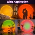 thumbnail image 4 of DAYBETTER Sunset Lamp Projector, 6 Warm Color Ambient Light with USB Port for Bedroom, Party, Photography & Room Decor, 4 of 7
